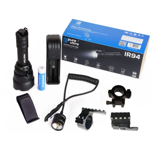 PureUltra IR9485 infravető fegyverlámpa szerelékekkel