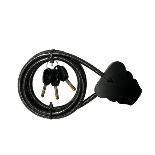 8mm-es kábelzár, 3db kulccsal